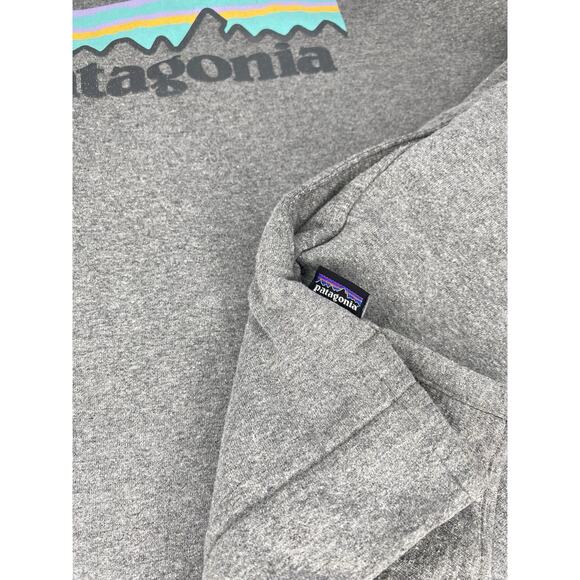 Patagonia Sweater Womens XL Gray & Pastel P6 Logo Uprisal Hoody Casual Normcore - Picture 8 of 11